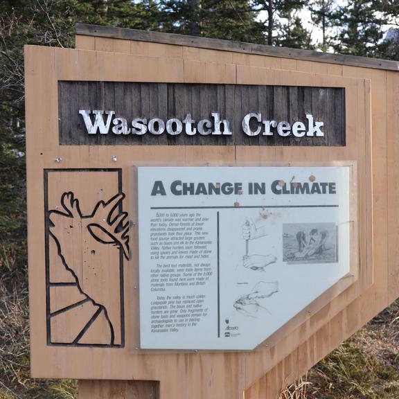 Sign at Wasootch Creek
