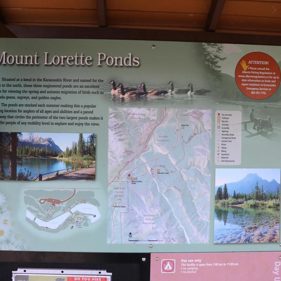 Map of Mount Lorette Ponds