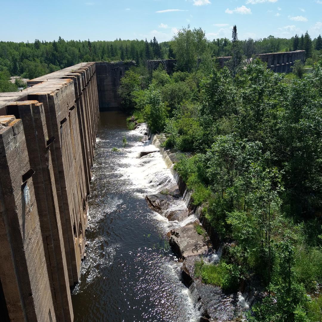 The interior of the old Pinawa dam